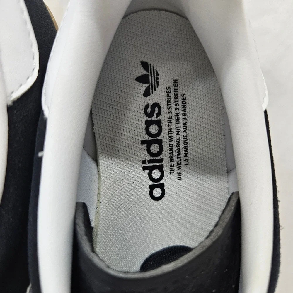 Adidas Gazelle Indoor Casual Sneakers‎ JI2060 Core Black White Gum Men Size 11.5